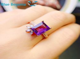 Natural Brazilian Amethyst Ring 925 Sterling Silver Fine Jewelry for Women Anniversary Gift7892009