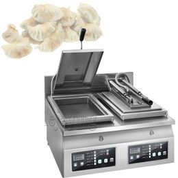 Commercial Gyoza Electric Fried Griddle Single Type Cooking Pan Grill Equipment Dumpling Fryer Machine