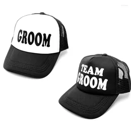 Party Favour Team Groom Bride To Be Bridesmaid Gift Hat Cap Bachelorette Hen Travel Beach Pool Wedding Bridal Shower Decoration