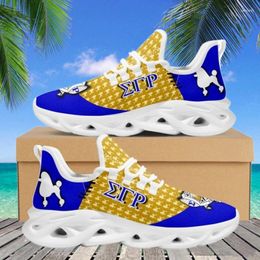 Casual Shoes Sigma Gamma Rho Printing For Women Sorority College Student Girls Flats Summer Sneakers Mesh Absorbing Running