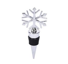 1Pc Christmas Snowflake Wine Bottle Stopper Zinc Alloy Wine Cork Wedding Favours For Barware Tools Kitchen Bar Tool Accessories D195924843