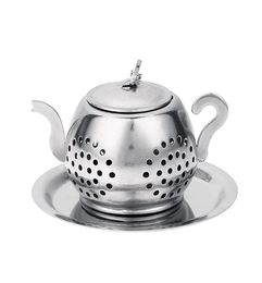 Stainless Steel Tea Infuser Teapot Tray Spice Tea Strainer Herbal Philtre Teaware Accessories Kitchen Tools tea infuser1200180