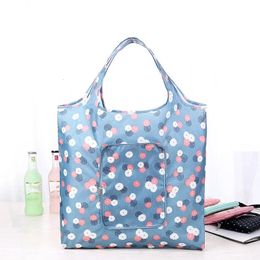 Fashion Eco Folding Shopping Bag for Women High Quality Waterproof Foldable Household Tote Shopper Bags 240430