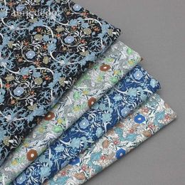 Fabric Vintage Cotton Printed Fabric Shirt Dress Muslin Liberty For Sewing Dresses Tops By The Metre d240503
