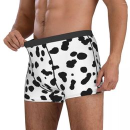 Underpants Dalmatian Underwear Black And White Spots Breathable Print Shorts Briefs For Men Pouch Plus Size Boxer