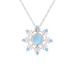 Whole EuroAmerican new snowflake Magic Box Necklace 925 Sterling Silver Fashion pearl cage pendant clavicle accessories3376011