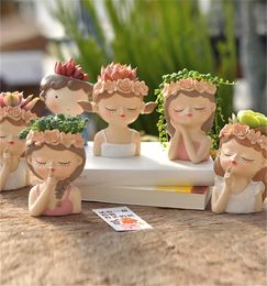 Fairy Succulent Flowerpot Desktop Ornament Succulents Plant Potted Green Plants Vase Home Gardening 240430