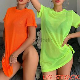 Women Beach Wear Womens Sheer Bikini Cover Up Swimwear Swim Bathing Suit Summer Beach Mini Dress ropa de playa mujer vestidos playeros d240501