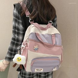 Backpack Multifunctional Girl For Women Student Schoolbag Portable Handbag Small Teenage Cute Book Bag Mochila