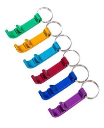 Key Chain Bottle Opener Rings Can Wine Beer Openers Portable Aluminium Alloy Keychain Metal Keys Ring Wedding Gifts Opening Tools8426312