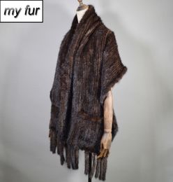 New natural mink scarf winter robe natural mink scarf for women wearing Royal mink scarf for women2736390