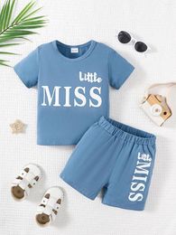 Clothing Sets Summer Cool Boys Short Sleeve Cotton Pants Two-Piece Casual For 1-6 Years Old Kids