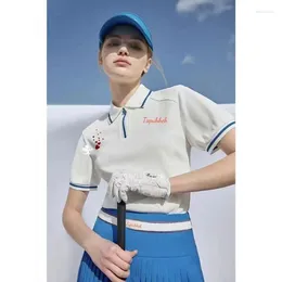 Gym Clothing Women's Sports Quick Dry 2024 Golf Suit Slim Fit Short Sleeve Lasel Shirt Arrival
