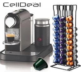 Coffee Capsule Holder for 60 Nespresso Capsules Storage Metal Tower Stand Capsule Storage Pod Holder Practical Coffee Pod Holder Y9653110