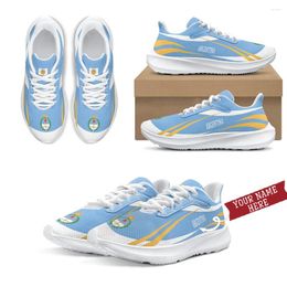 Casual Shoes INSTANTARTS Adult Outdoor Platform Running Blue Argentina Flag Breathable Air Cushion Non-Slip Sapato 2024