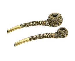 Newest Brass Smoking Pipe Tobacco Hand Cigarette Silver Filter Metal Pipes 4 Styles Tube Innovative Design Tool Accessories8914671