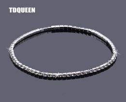 Crystal Rhinestone Anklets Silver Plated Stretch Bridal 1 Row Single Anklet AnkleBracelet Foot Chain Party Accessories for Women9284341