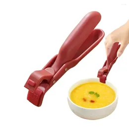 Table Mats Multifunctional Silicone Bowl Gripper Heat Resistant Non-slip Plate Clamp Household Dish Clip For Air Fryer Steamer