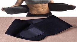 Neoprene Black Waist Tummy Trimmer Slimming Belt Sweat Band Body Shaper Wrap Weight Loss Burn Fat Exercise For weight reduction2159652