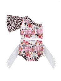 Clothing Sets Baby Girls 2PCS Ruffled Tops And Floral Shorts With Bowknot Headband Cute Summer Outfits