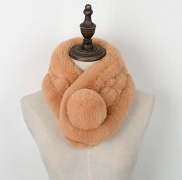Artificial wool Scarf winter Faux Fur ring imitates rabbit hair Bib female outdoor scarves warm keeping lady student neckwear2568343