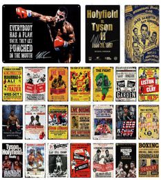 Boxing Metal Sign Plaque Metal Vintage Pub Retro Wall Decor for Bar Pub Club Man Cave Metal Posters2602676