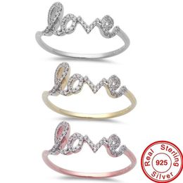 21 Styles Lovers Diamond Ring 100% Real 925 sterling silver Party Wedding band Rings for Women Bridal Promise Engagement Jewellery 240424