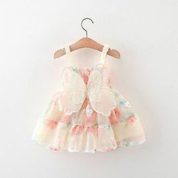 Girl Dresses Girls Summer 2024 Children Princess Party Sleeveless Dress For Baby Birthday Clothes Toddler Fashion Costume Kids 1 2 3Y