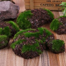 Decorative Flowers 6pcs DIY Mini Fake Rock Garden Decor Shop Window Foam Moss Stone Wedding El Simulation Landscape Artificial Plant Home