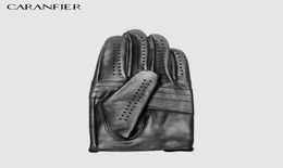 Fashion Mens Genuine Leather Gloves Male Breathable Goatskin Thin Spring Summer Autumn Driving Antiskid Mittens Men Gloves9169299