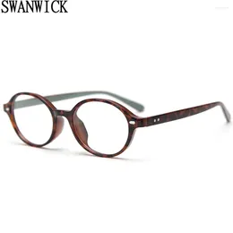 Sunglasses Frames Swanwick TR90 Oval Eyeglasses Women Vintage Small Frame Retro Glasses Round Men Clear Lens Grey Green Accessories Unisex