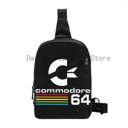 Backpack Commodore 64 Sling Crossbody Men Custom C64 Amiga Computer Chest Shoulder Bag For Travel Hiking Daypack