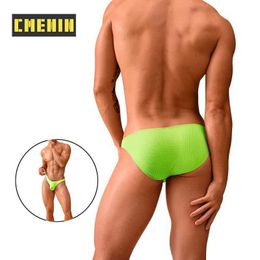 Underpants CMENIN Sexy Mens Bikini Underwear Summer Breathable Mesh Q240430