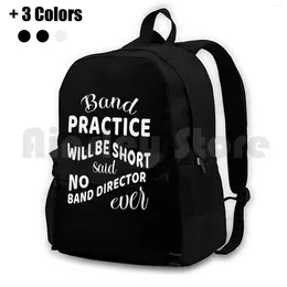 Backpack Band Practise Director Marching Gift Outdoor Hiking Riding Climbing Sports Bag Music Teacher