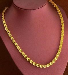 20 Inches Collar Chain 18k Yellow Gold Filled Womens Mens Clavicle Necklace Chain Gift Fashion Accessories261s5996511