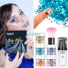 Body Glitter Eyeshadow Glitter Gel Cream Body Hair Face Eye Glitter Flash Heart Loose Sequins Pigment Festival and Rave Beauty Makeup Glitter d240503