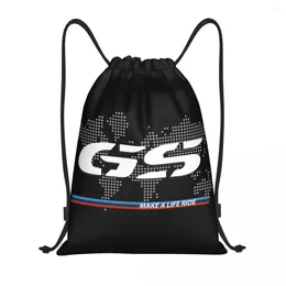 Shopping Bags Motorcycle GS Racing Drawstring Backpack Sports Gym Bag Moto Motorbike Enduro Race String Sackpack For Working Out