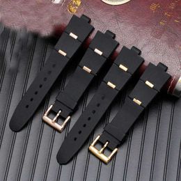Watch Bands band Man Rubber Replacement Band Strap For 22x8mm 24mm x 8mm Q240510