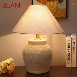 Table Lamps ULANI Nordic Ceramic Lamp Modern Art Living Room Bedroom Study Villa LED Originality Desk Light