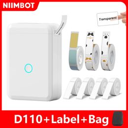 Niimbot D110 Mini Portable Printer For Mobile Thermal Adhesive Label Printer For Stickers Pocket Labelling Maker Machine Wireless 240416