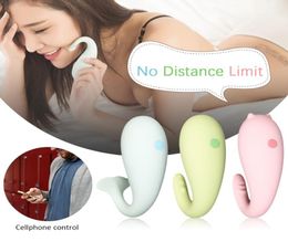 USB Charge 8 Modes Wireless App Remote Control Vibrator Soft Silicone Dildo Bluetooth Connect Adult Game Sex Toys For Women X145 Y1137555