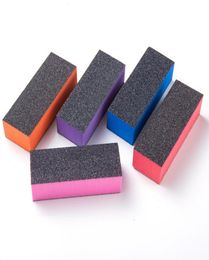10PCS 3 SIDE Color Nail Art Buffers Sanding Block Buffing Grinding Polishing Block Nail File Buffer Pedicure Professional Nail Art2676688