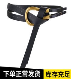 Fashion Accessories Women039s leather belt and coat with horseshoe buckle2517491