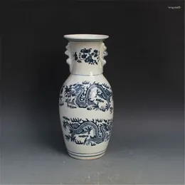 Vases Exquisite Elegant Chinese Classical Blue And White Porcelain Painted With Dragons Designs