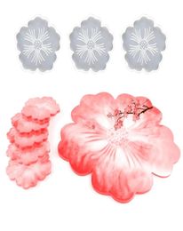 Mats Pads 4pcsset Flower Silicone Molds Resin Casting Mat Mould DIY Making Tool 91AD2413373