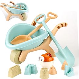 Children Beach Toys For Sand Digging Cart Toy For Beach Moulds Toy Summer Outdoor Sand Play Water Shovel Beach Sand Toys For Kids 240418