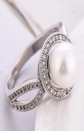 Large Imitation Pearl Rings Women Fashion Ring Elegant Wedding Engagement Jewelry Drop Z5L156 Cluster5651360