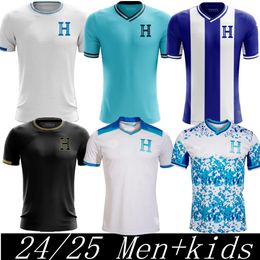 2024 2025 Honduras National Team Mens Soccer Jerseys CARLOS RODRIGUEZ LOZANO QUIOTO GARCIA Home White Away Football Shirt 24 25 World Preliminaries