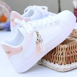 Fitness Shoes Flat Mesh White Woman Fringe Non-slip Breathable Running Mixed Colours Lightweight Flats Sneaker