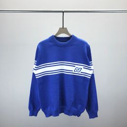 Mens Designer Sweaters Retro Classic Fashion Cardigan Sweatshirts Men Sweater Letter Embroidery Round Neck Comfortable JumperAZ05